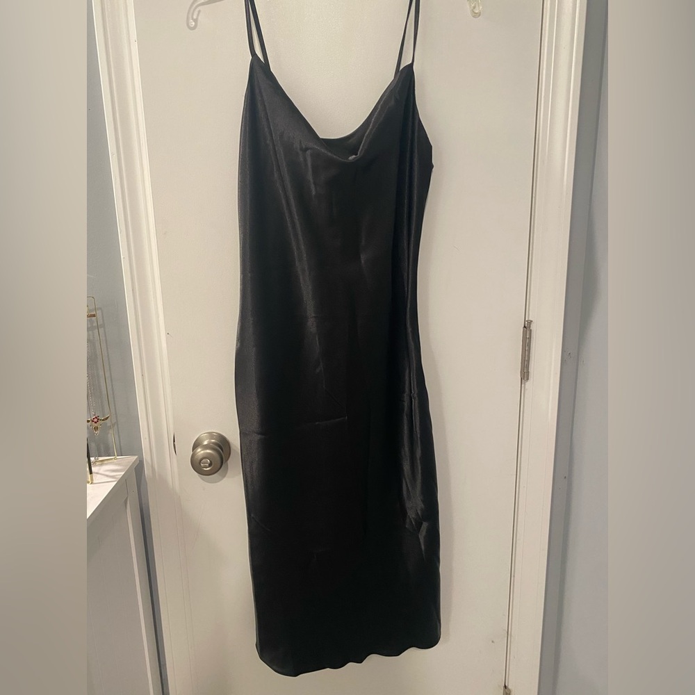 Altar'd State Black Backless Dress